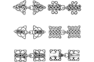 BAVUNV 5 Stück Vintage Pullover Schal Strickjacke Clips, Retro Schal Pullover Clips Hemd Brosche Clips Damen Strickjacke Clips, Umhang Verschluss Strickjacke Clips für Kragen Schals Umhang