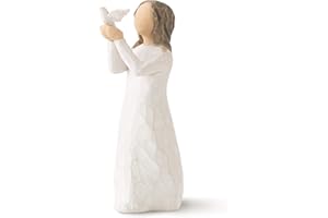 Willow Tree Figura de niña con Paloma, Multicolor, Home & Navidad Deco, Enesco