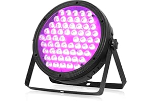 BETOPPER Luz de Escenario RGBW 4-in-1 luces dj 120W DMX LED Par Light Disco Lights DJ Sonido activado Party Lights para Iglesias, Bodas, Bandas, Drama, Club, Luces de Fiesta de Navidad LPC120