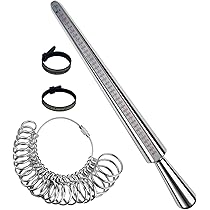 Misuratore Di Anelli Professionale - Set Con Asta Per Misure US, UK Ed Europee - Foto 9