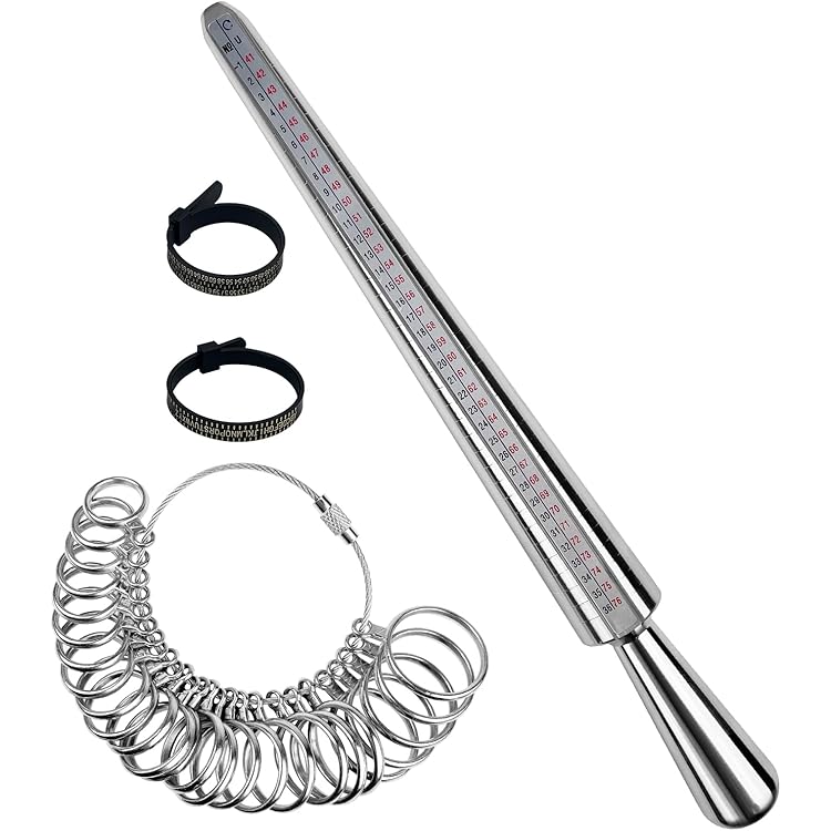 Ringgrößen-Messset 36-tlg. - Europäische Größen 41-76 Mit Aufbewahrungsbox