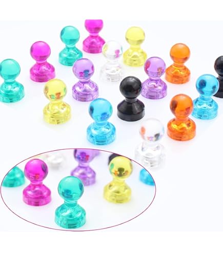 Bottoni Magnetici Verdi 20mm - 12 Pezzi Per Bacheche E Frigoriferi - Foto 13