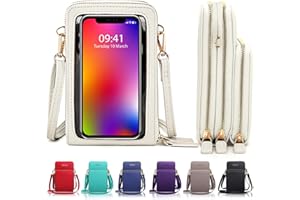 Goopai Women Large Touch Screen Crossbody Phone Purse cellphone Bag with 2 straps