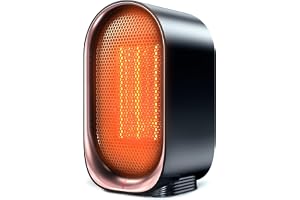 BZGG PTC-värmefläkt, energisparande, liten, med överhettnings- och tippskydd, bärbar minielektrisk uppvärmning