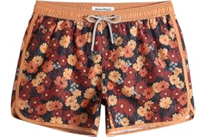 MaaMgic Bañador Hombre de Natación Secado Rápido Interior de Malla Pantalones Cortos d'Aire Vintage 80s 90s