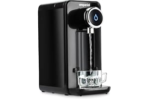 Emperial Instant Hot Water Dispenser Kettle, 2.5L Tank, Fast Boil, Easy Clean, Detachable Drip Tray - Black
