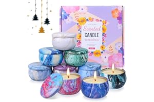 OFUN Scented Candles Gifts for Women, 9 Pack Candle Gift Set, Natural Soy Wax Aromatherapy Candles, Gift Sets Idea for Her, Girls, Friends, Mother's Day, Birthday, Valentines, Christmas