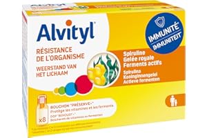 Alvityl - Fioles Resistance de l'organisme - Spiruline, Gelée Royale, Ferments actifs, vitamines - Fiole brevetée - 80ml