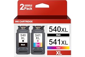 ‎KEENKLE PG-540 XL CL-541 XL Wiederaufbereitet Tintenpatrone Kompatibel für Canon Druckerpatronen 540 541 für Pixma TS5150 MG3650 MG3600 MG4250 MX475 MX375 MX535 MG3150 MG3500 (1 Schwarz, 1 Farbe)