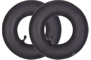 RUHUO Paquet de 2 Chambre à air 4.10/3.50-4 TR87 Tige pliée Convient également au Remplacement des pneus 11X4.00-4 3.50-4 4.10-4 roue de brouette