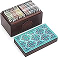 Octavius Ornate Floral Wooden Tea Gift Box - 30 Tea Bags | Valentines Day Tea Gift Sets | Assortment Of Fine Black & Green Tea | Premium Gift Box | Assorted Tea Gift Box