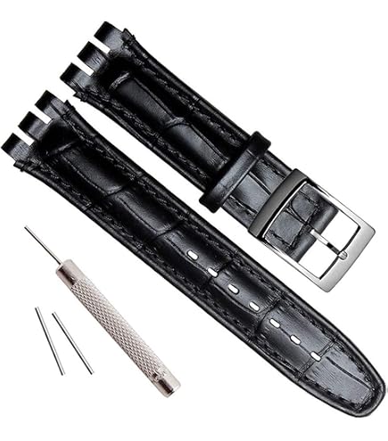 BEIGUA Compatibile con Diesel DZ4246 DZ127 3b Braccialetto 32*17mm Pianura Black Brown Genuine in Acciaio Cinturino Dedicato Uomo