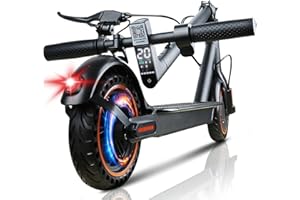 QnQ Trottinette Électriques, Moteur 500W, 8.5''/10'' Pneu Anti-crevaison, Batterie 7.8AH/10.4AH, autonomie de 25 à 35 km, 3 Modes, Maximum 25km/h, Double Frein, Double Amortisseur, avec APP, Max 120kg