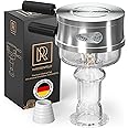 Premium Glass Shisha Head Set - Hookah Bowl with Shisha Coal Holder - Fits All Common Heads, Designed in Germany M. ROSENFELD
