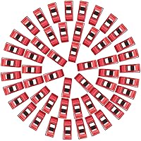 Homewit 100 Stück Stoff Clips,Wonder Clips Nähklammern Stoffklammern Nähzubehör Wonderclips Verbindlich Kunststoff Clips…