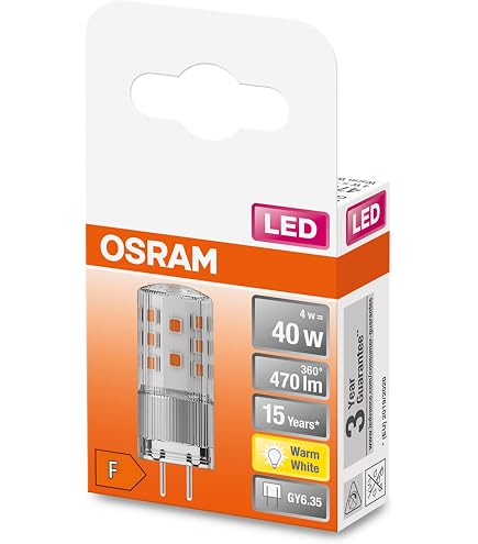 2x LED Leuchtmittel G6.35 – 6 Watt, Warmweiß, Dimmbar, Ersetzt 35-40W Halogen