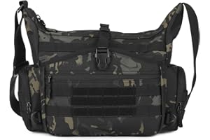 HUNTVP Borsetta a Tracolla Borsa a Spalla Militare per Campeggio Escursionismo Ciclismo Viaggio Trekking