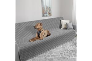 TAIKURA Jednostronny wodoodporny pokrowiec na legowisko dla psa, antypoślizgowy koc dla zwierząt domowych, sofa, kanapę, ochraniacz na meble, zmywalny, dla szczeniaka, dużego psa, kota (208 x 208 cm)