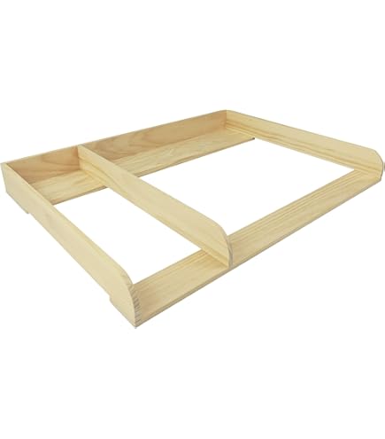 Puckdaddy – Cambiador XXL Kimi, Compatible con la Cómoda Hemnes de IKEA – 108 x 80 x 10 cm de Madera Blanca – Tablero Prémium con Divisor y Material de Montaje para Pared