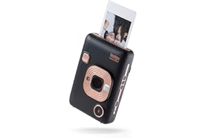 instax mini LiPlay 2-in-1 hybrid instant photo camera and printer with 2.7 inch LCD screen, mini film form,ELEGANT BLACK