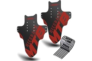 NICEDACK Parafanghi per Mountain Bike, 2 Pezzi, Mudguard Fit 20" - 29 Pollici MTB parafango Anteriore e Posteriore Compatibile con parafanghi per Bicicletta