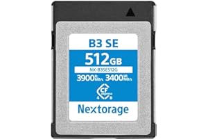 Nextorage CFexpress 4.0 Type B 512Go, Carte mémoire Japonaise CF Express TypeB Card 512GB, Accessoires Photo et caméscopes pour appareils Photo Sony/Nikon/Canon/Fujifilm, B3SE NX-B3SE512G