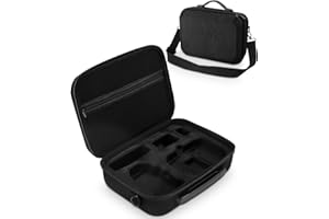 SOBEAU Torba na Akcesoria do DJI Mini 4K/2 SE Drona, Przenośny Futerał, Pilot RC-N1C, Mocowanie Śmigieł i Akcesoria, Czarny