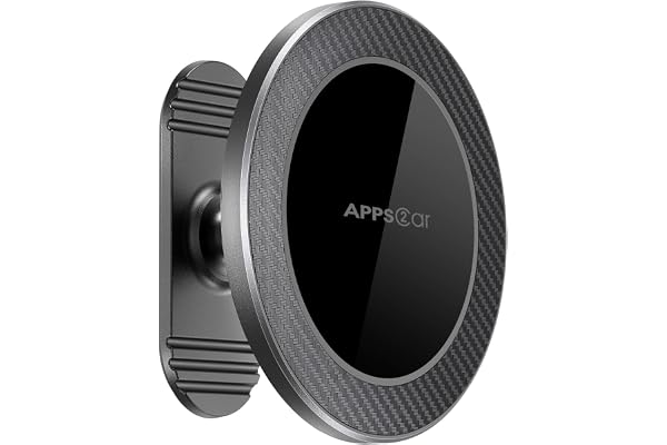 APPS2Car för MagSafe-bilfäste, 17 N56 magneter, 360° justerbar magnetisk telefonhållare för bil, säng, kök och skrivbord, kom