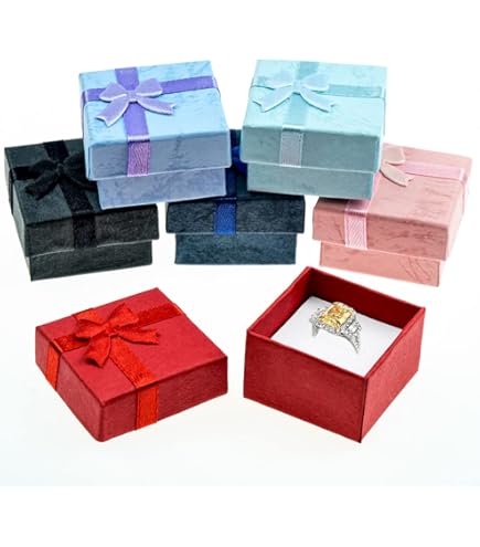 Leikedun Schmuck Geschenkbox Set - 4 Stück Schmuckkästchen Für Ohrringe & Ketten