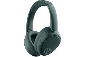 JLab JBuds LUX ANC Casque Bluetooth sans Fil Anti Bruit Pliable - Casque Réduction de Bruit Active Supra Auriculaire Audio avec Micro pour Musique et Télétravail, 70+ Heures d'Autonomie, Sage