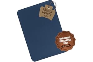 MastaPlasta Original Self-Adhesive Leather Repair Patch - Blue 28cm x 20cm (11in x 8in). Your Instant Upholstery-Quality Leather Repair Kit for Sofas, Car Interiors, Bags, Vinyl & DIY