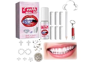 NEYEAU Tooth Gem Kit，DIY Teeth Gems Kit，Tooth Gems for Teeth Decor，Cheek Retractors，Fashionable Removable Tooth Ornaments