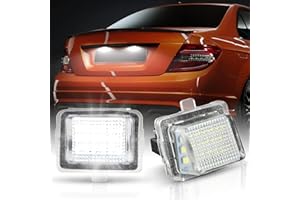 ‎OZ-LAMPE OZ-LAMPE LED Kennzeichenbeleuchtung für Merced-es Ben-z C-Klasse W204 C204 S204 CLS-Klasse W204 E-Klasse W212 C207 S212 S-Klasse W221 C216 SL-Klasse R231, Kennzeichenleuchten LED 2 Stücke Canbus