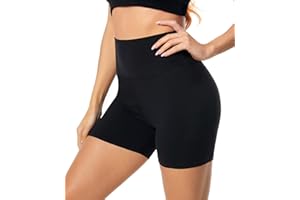 MOREFEEL Hohe Taille Radlerhose Damen Shorts Blickdicht Kurze Sporthose Leggings für Sport Fitness Sommer Yoga Biker Hotpants