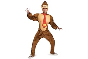 DISGUISE DIS98821C Deluxe Nintendo Donkey Kong kostium, męski, kreskówka, XL