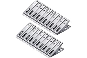 BYOU B•You Pinzas Ropa 80 pieczas Multifuncional Calcetines Clips de Acero Inoxidable para Ropa Calcetines Archivos de Papel Sello de bocadillos