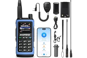 BAOFENG UV-7B Amatörradio Handenhet, Programmerbar via Trådlös APP & CHIRP, UHF/VHF, Mottagning Flygradio/FM, 1000CH/10 zoner