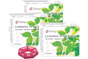 BEMACAR 90 Hayfever Loratadine Tablets 10mg - Non-Drowsy Antihistamine Allergy Relief for Adults, Hay Fever Tablet - 3 Months Supply (90 Tablets)