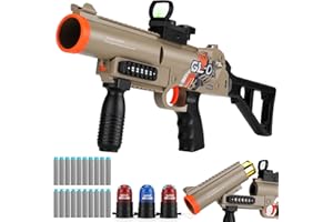 XAZASTOV Toy Foam Blasters Soft Bullet Toy Gun for Boys, Foam Dart Blaster with 20 Foam Bullets and 3 Triple Cartridge, Shooting Game Toys Birthday for Kids Ages 8-12