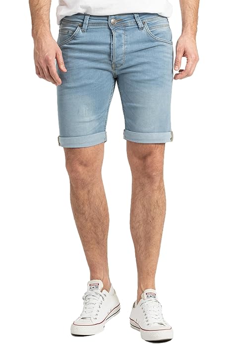 Pantalon Corto Hombre Vaquero Pantalones Vaqueros Cortos Rasgados