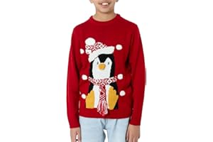 NOROZE Garçons Fille Unisexe Noël 3D Pull Enfants Xams Pullover Pull-Over Père Noël Bonhomme de Neige Renne Manchot