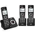 VTech ES2052 DECT Cordless Phone with Answering Machine,Call Block,Easy-to-Read Backlit Display,Landline Phone with 18 Hours Talk-time,Volume Booster,Handsfree Speakerphone,Speed Dial,Trio Handset
