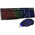 ZEBION Sensei Wired Gaming Keyboard Mouse Combo with RGB Lights, The Backlit Keys are Bright and Sharp, Adjustable DPI with Color Changing RGB Light, Durable Body, 1 Year Warranty