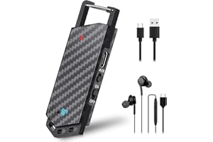 GREEMOSI Digital Voice Recorder, 64GB Bluetooth Voice Activated Recorder, 800 Hours Large Capacity Keychain Recording Device, Noise Cancelling - Ideal for Classes, Interviews, Lectures, Meetings, and Music