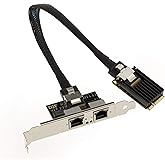 KALEA-INFORMATIQUE Mini-PCI-Express-Karte (MiniPCIE) 2 Ports RJ45 LAN GIGABIT Ethernet mit Chipsatz Intel I350 – mPCIe NIC 10