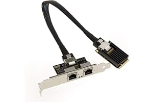 KALEA-INFORMATIQUE Scheda Mini PCI EXPRESS (MiniPCIE) - 2 PORTI RJ45 LAN GIGABIT ethernet con chipset Intel I350 - mPCIe NIC 10/100 / 1000