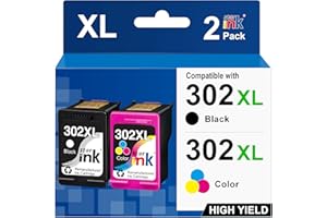 Starink Regenerowane wkłady atramentowe kompatybilne z HP 302XL 302 XL, do HP Deskjet 1110, 2130, 1115, 2132, 3632, ENVY, 4520, 4527, 4521, 4522, Officejet 3830, 3831, 4650, 3832, kolor czarny, trójkolorowy