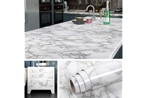 LIVELYNINE 5M X 60 CM Szeroka folia marmurowa Szara samoprzylepna tapeta Meble stołowe Folia marmurowa samoprzylepna tapeta na blat Blaty kuchenne Ściana kuchenna Drewniany blat kuchenny Wzór folii Wodoodporny