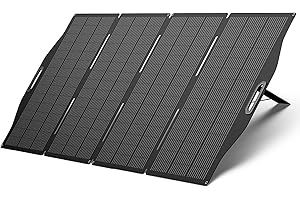 IP68 ETFE Solar Panels 400 Watts, BigBlue SolarPowa 400 Solar Charger with Kickstands and Plug(51.3V/7.8A), Charge Fast Cellpowa 2500 Power Station, Portable Power Supply for Camping, RV Life