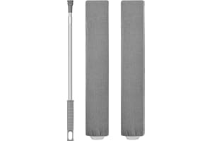 Vicloon Spolverino Retractable Gap Dust Cleaner Spazzola Antipolvere Sotto Apparecchiatura Pieghevole, Lavabile, Estensibile Flessibile, Microfibra per Pulire Letto, Divano